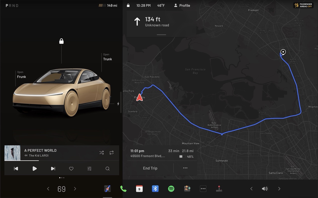 Tesla UI